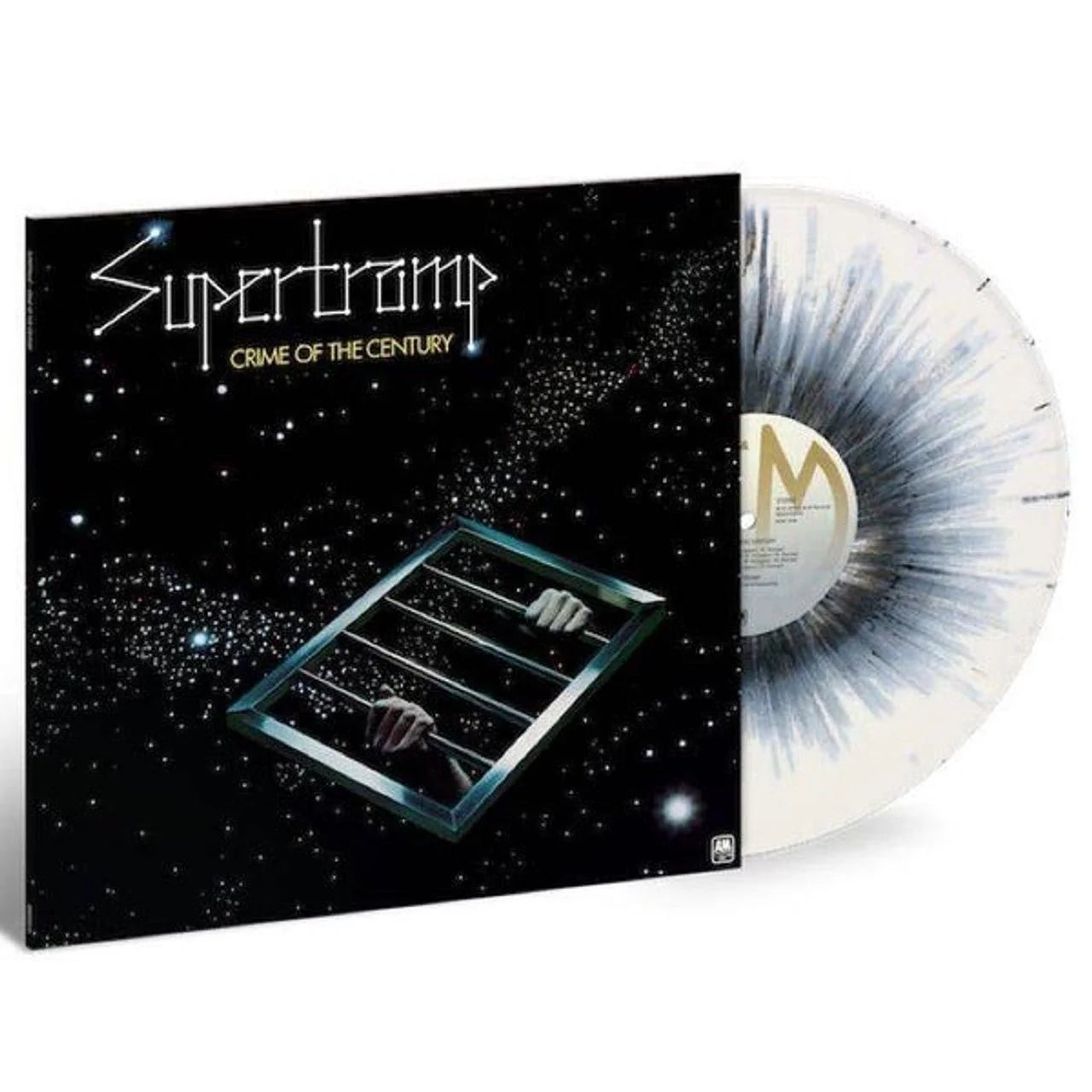 Supertramp Crime of the Century 180 Gram LP  White Vinyl with Cosmic Black Splatter Vinyl LP