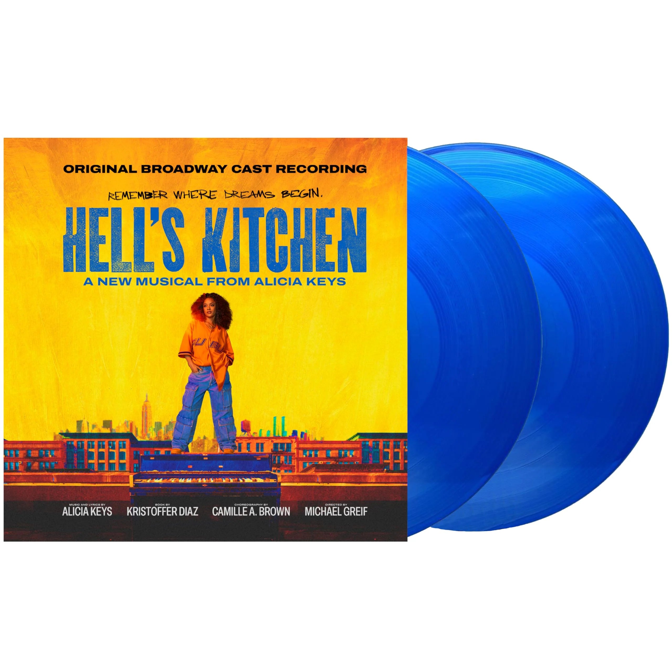 ALICIA KEYS - HELL'S KITCHEN - ORIGINAL BROADWAY CAST RECORDING - BLUE COLOR - 2-LP - VINYL LP