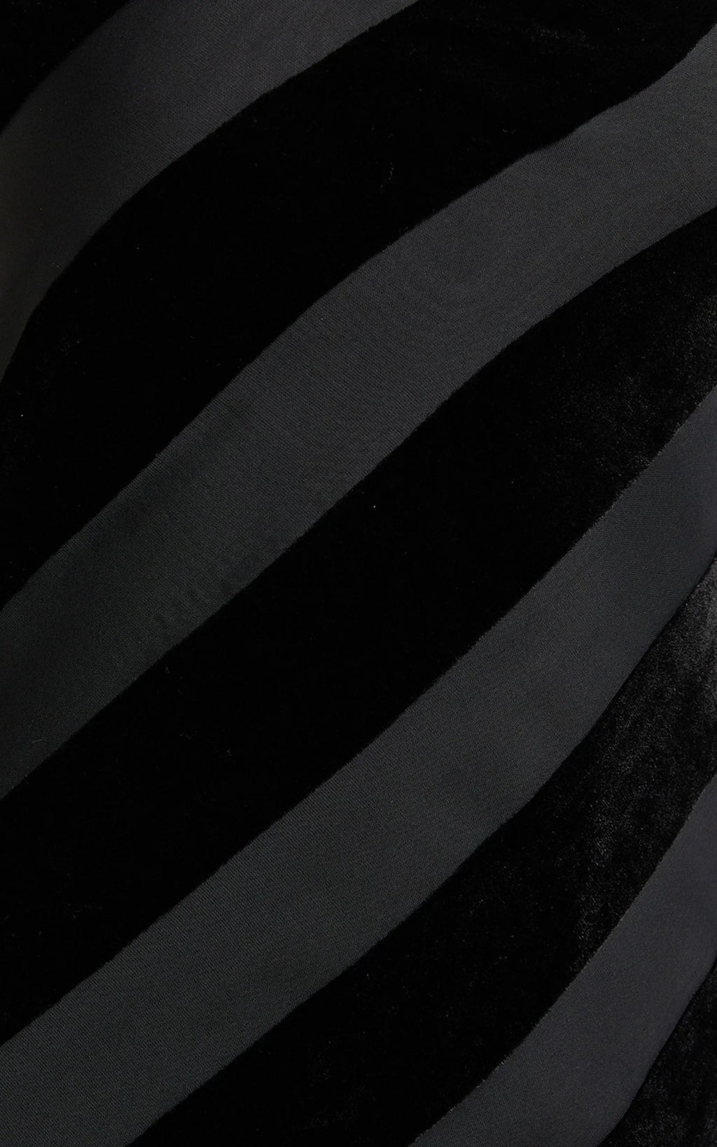 Genevieve Midi Dress - Strapless Stripe Burnout Dress in Black Stripe