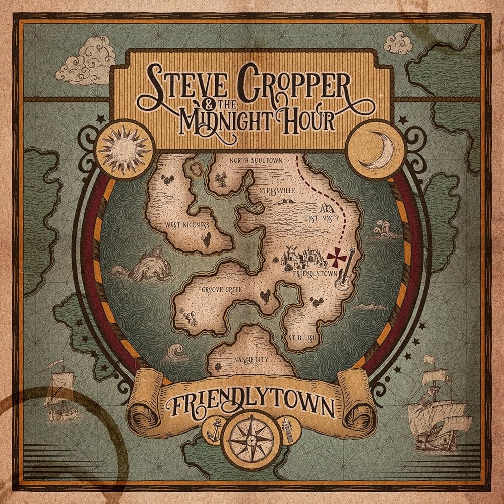 STEVE CROPPER & THE MIDNIGHT HOUR - FRIENDLYTOWN - MARBLED GREEN COLOR - VINYL LP