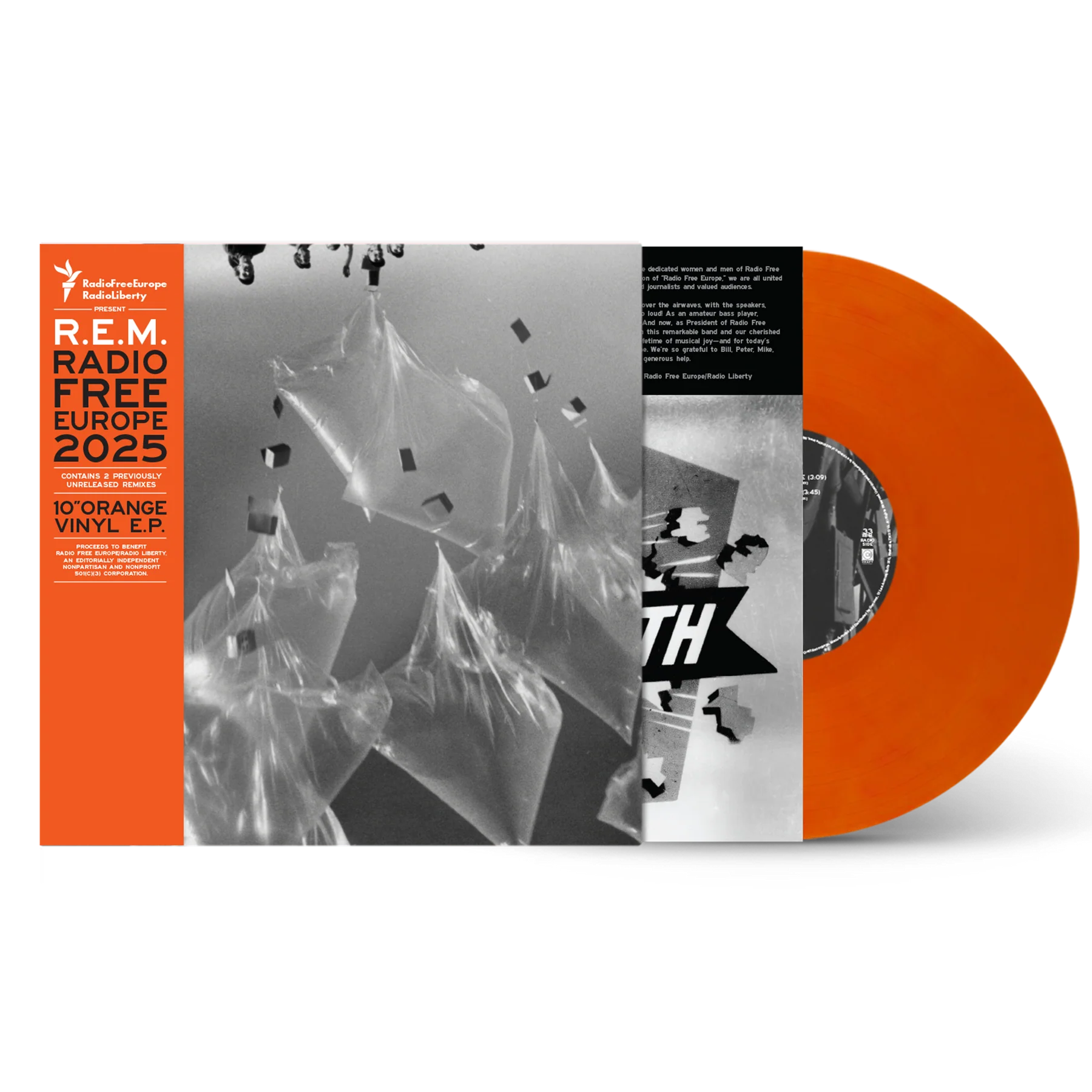 R.E.M. - RADIO FREE EUROPE 2025 - LIMITED INDIE EXCLUSIVE - ORANGE COLOR - 10 VINYL EP