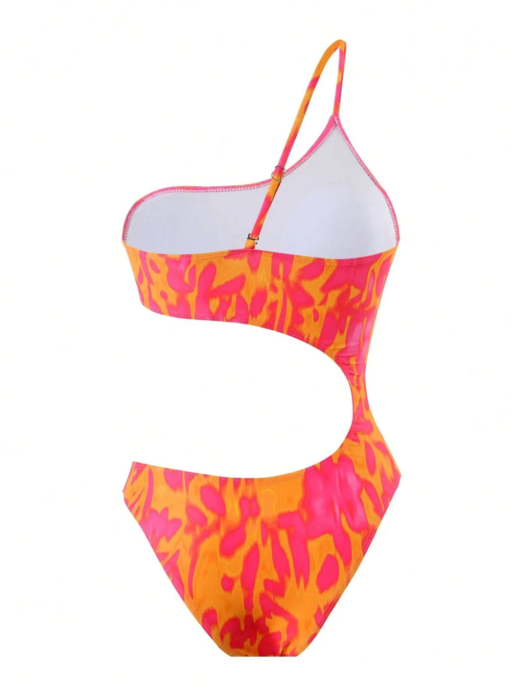 Orange Leopard One Should Monokini Maxi Cover-Up Skirt Sexy 2Pc Swimsuit Set