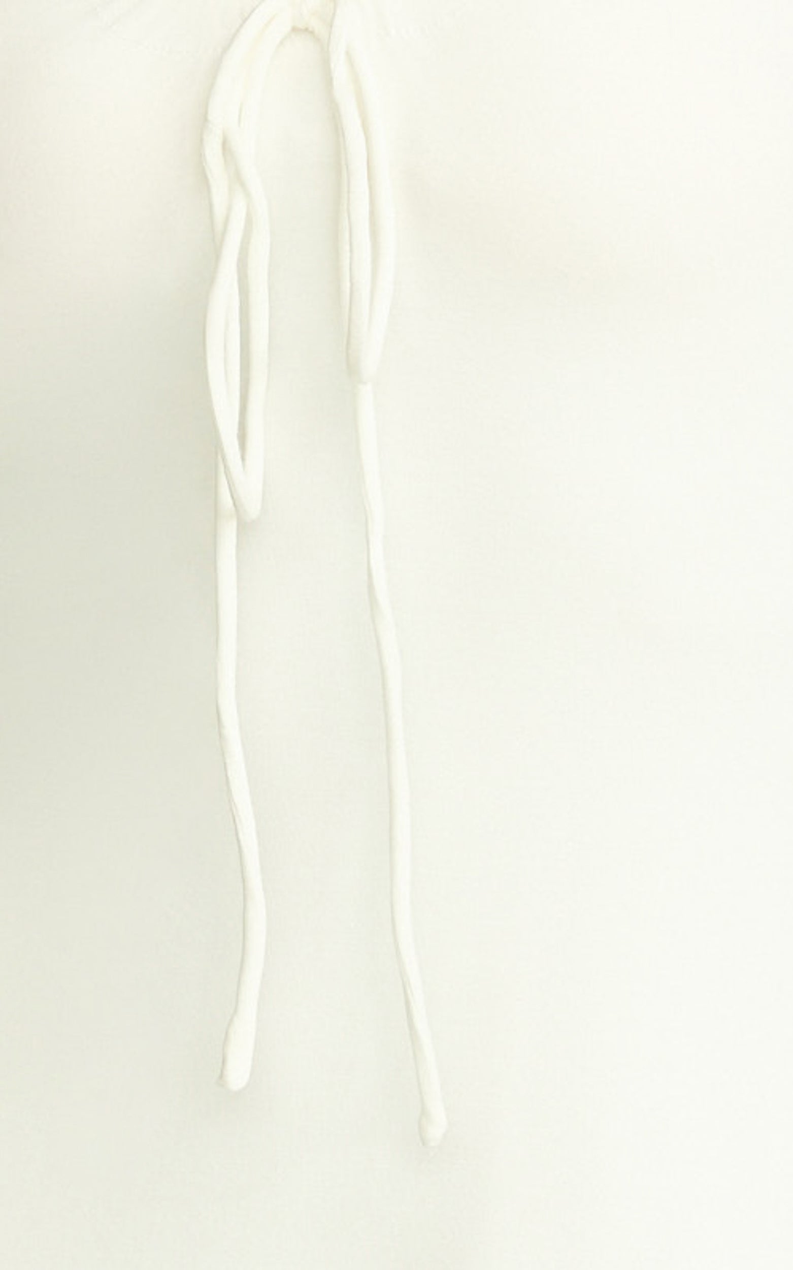 Odile Mini Dress - U Halter Neck Dress in Cream