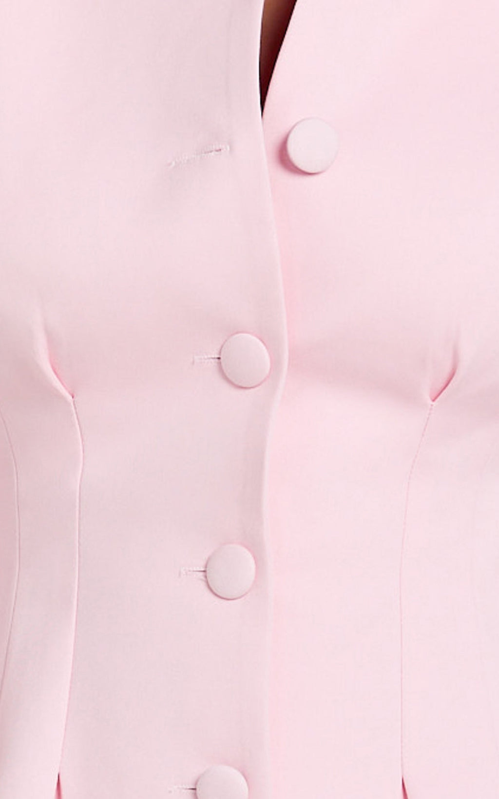 Thelma Mini Dress - Button Front Pleat Waist Tulip Skirt Shirtdress in Pink