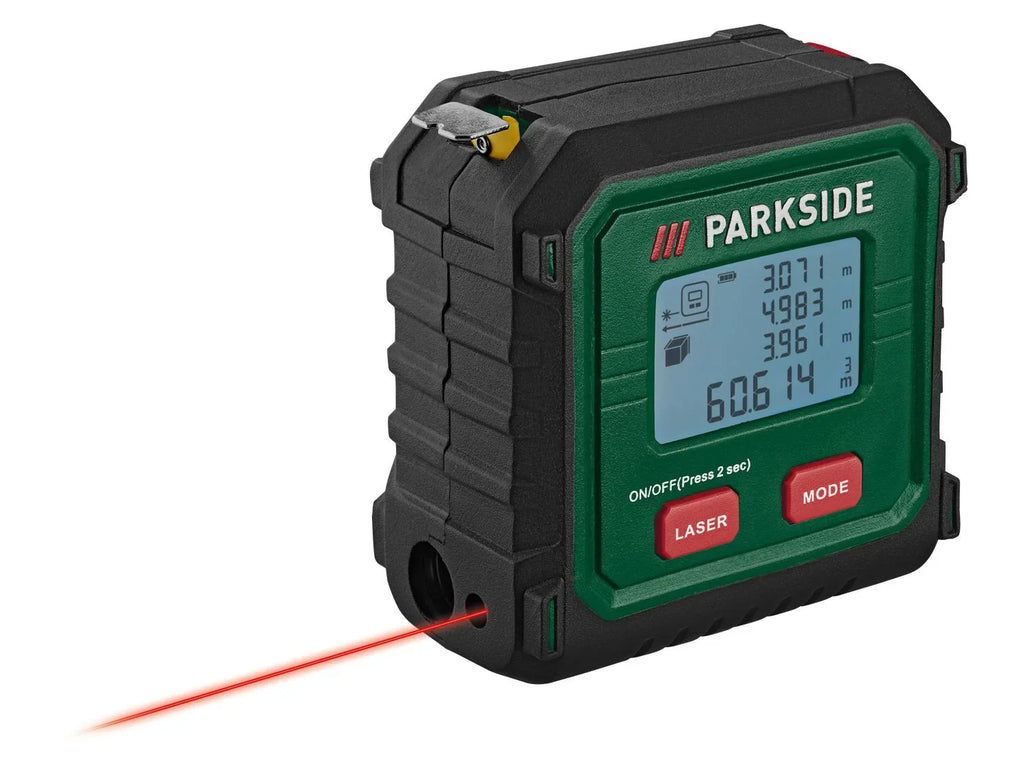 PARKSIDE Tlmtre laser avec mtre ruban PLMB C3, rouge, 50 m