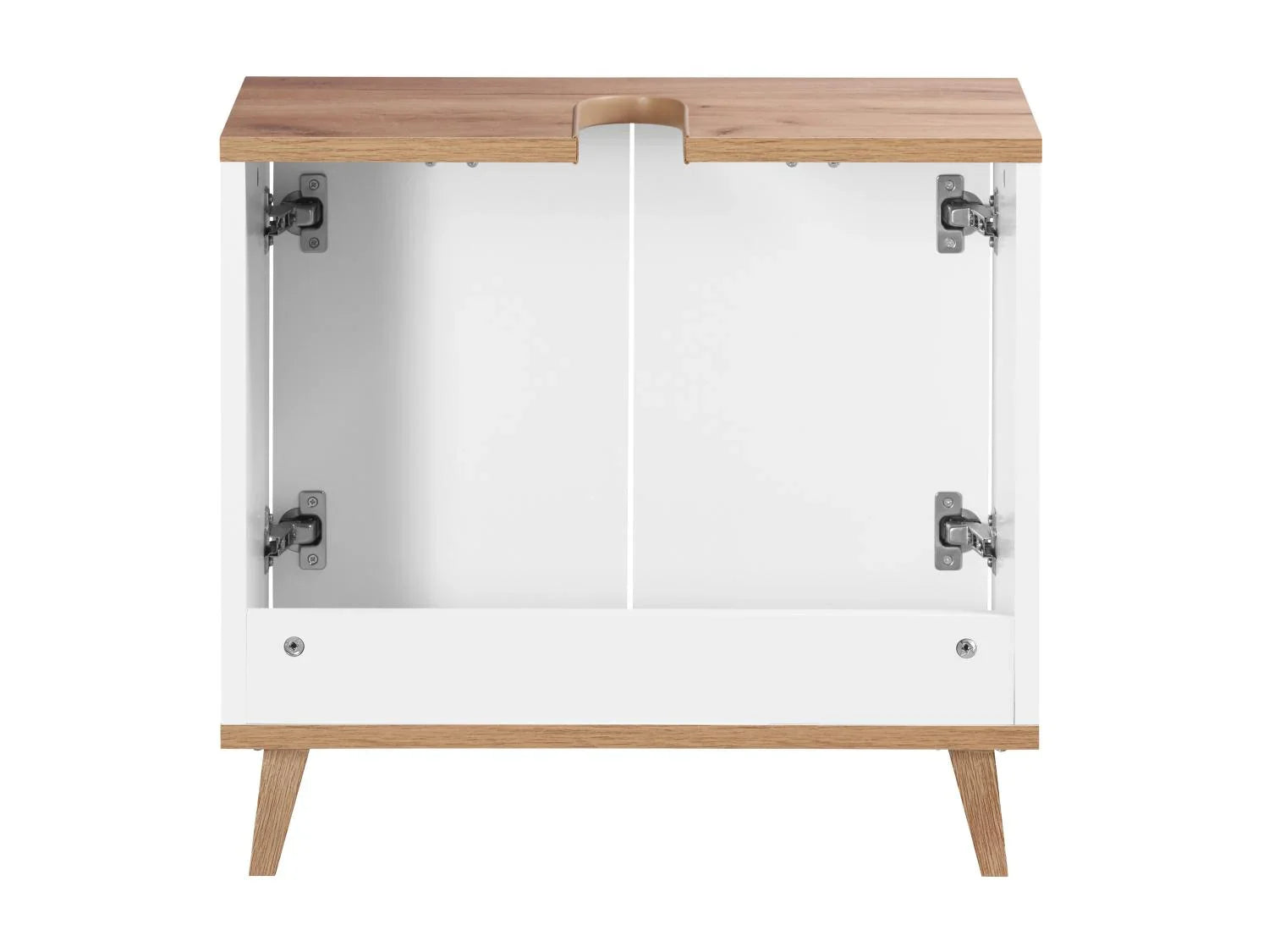 LIVARNO Meuble sous-vasque Corfu, 60 x 55 x 28 cm, blanc/imitation chne