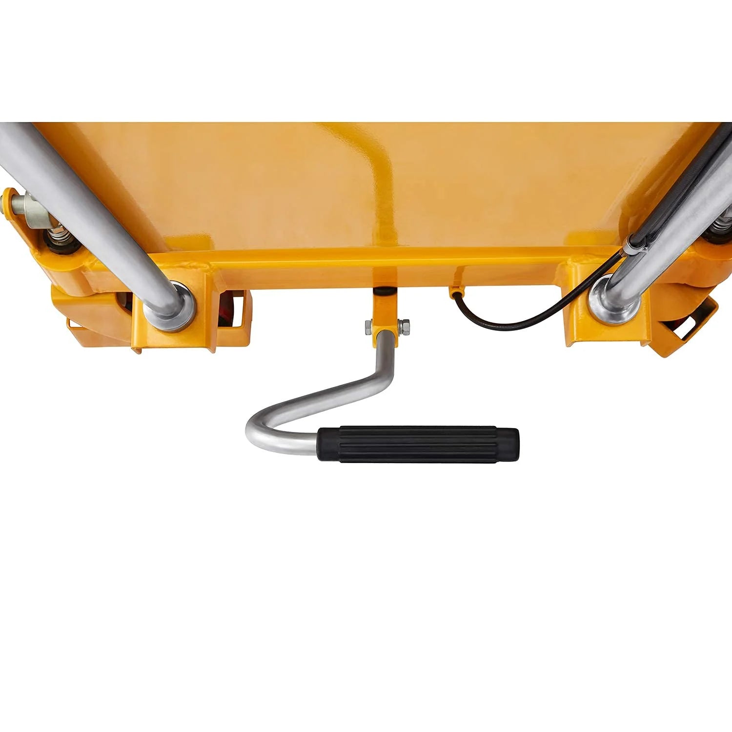 Hydraulic Lift Table Cart – 770 lbs Capacity, 51 Max Height, Double Scissor Lift with Safety Guard & 4 Wheels