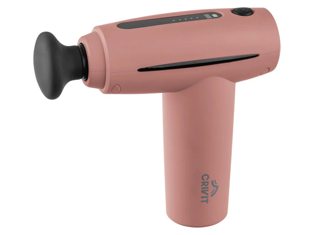 CRIVIT Mini-pistolet de massage CMMG 3.7 A1, 4 ttes, 5 vitesses