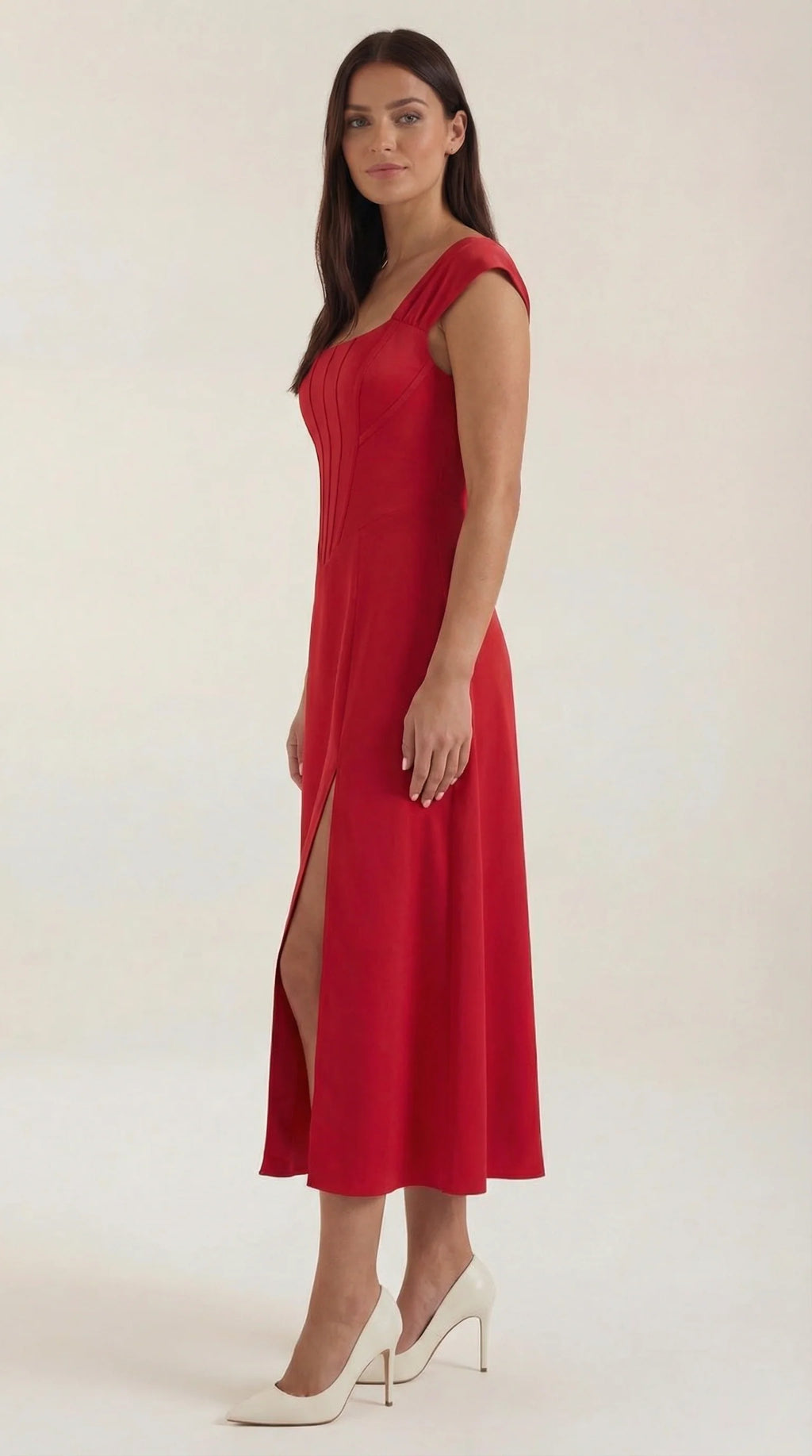 Robe corset midi femme tenue invité mariage