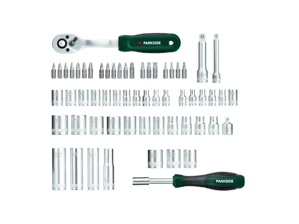 PARKSIDE Set de douilles et dembouts, 61 pices