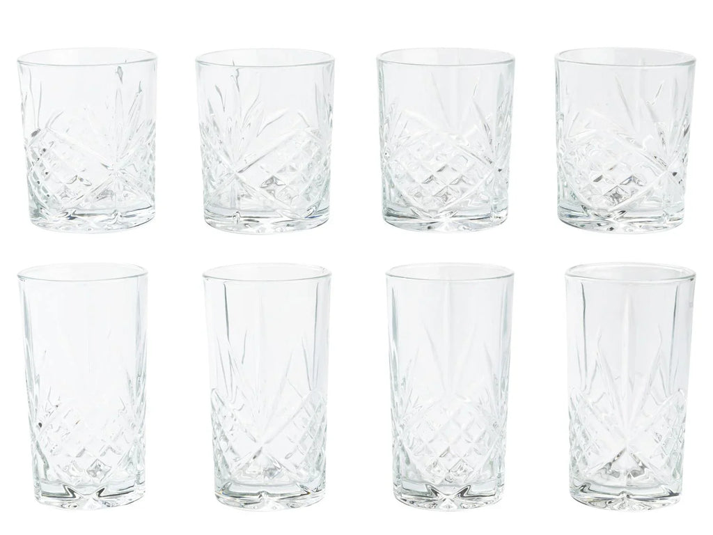 LIVARNO home Lot de 4 verres  whisky ou longdrink