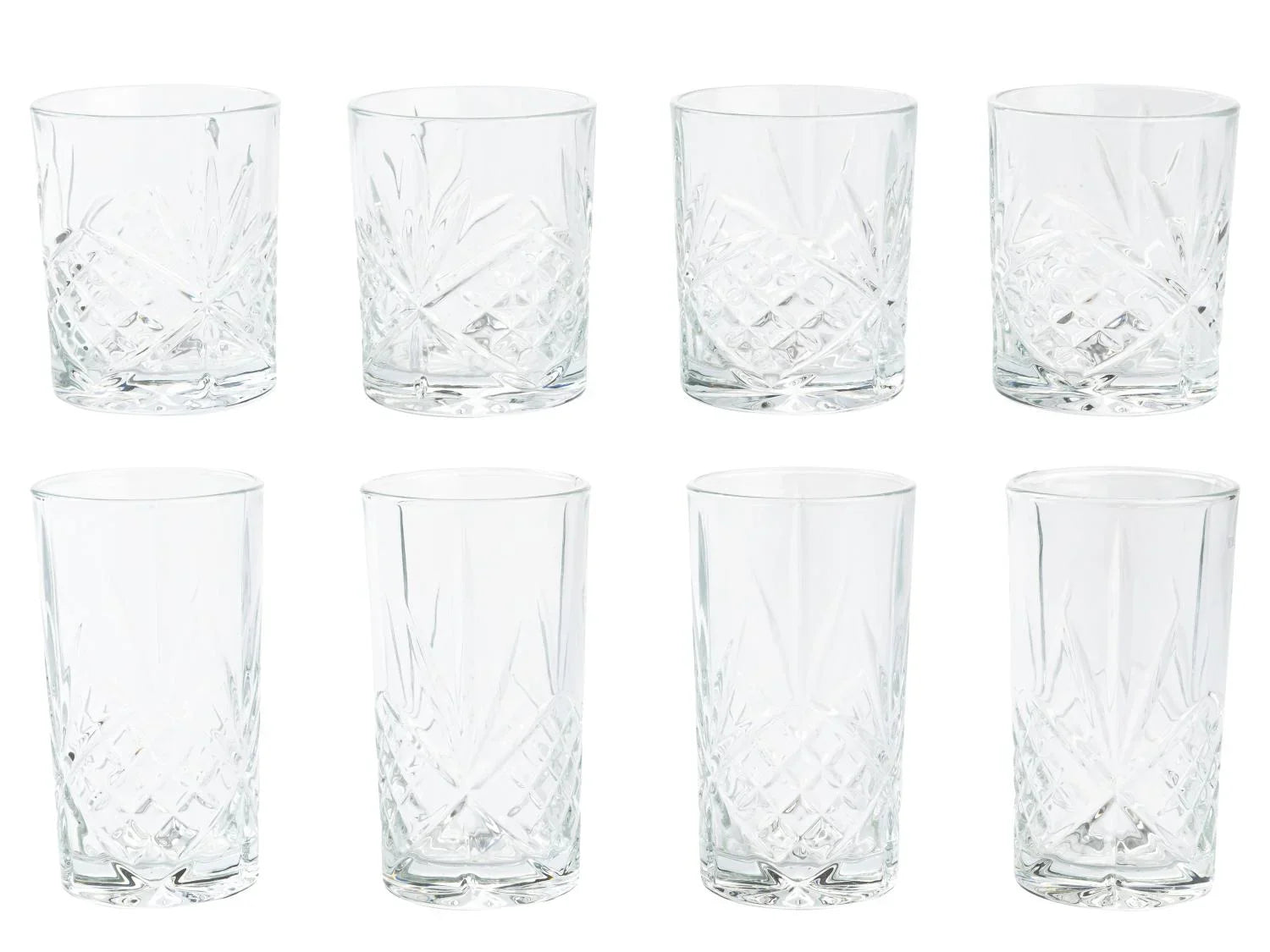 LIVARNO home Lot de 4 verres  whisky ou longdrink