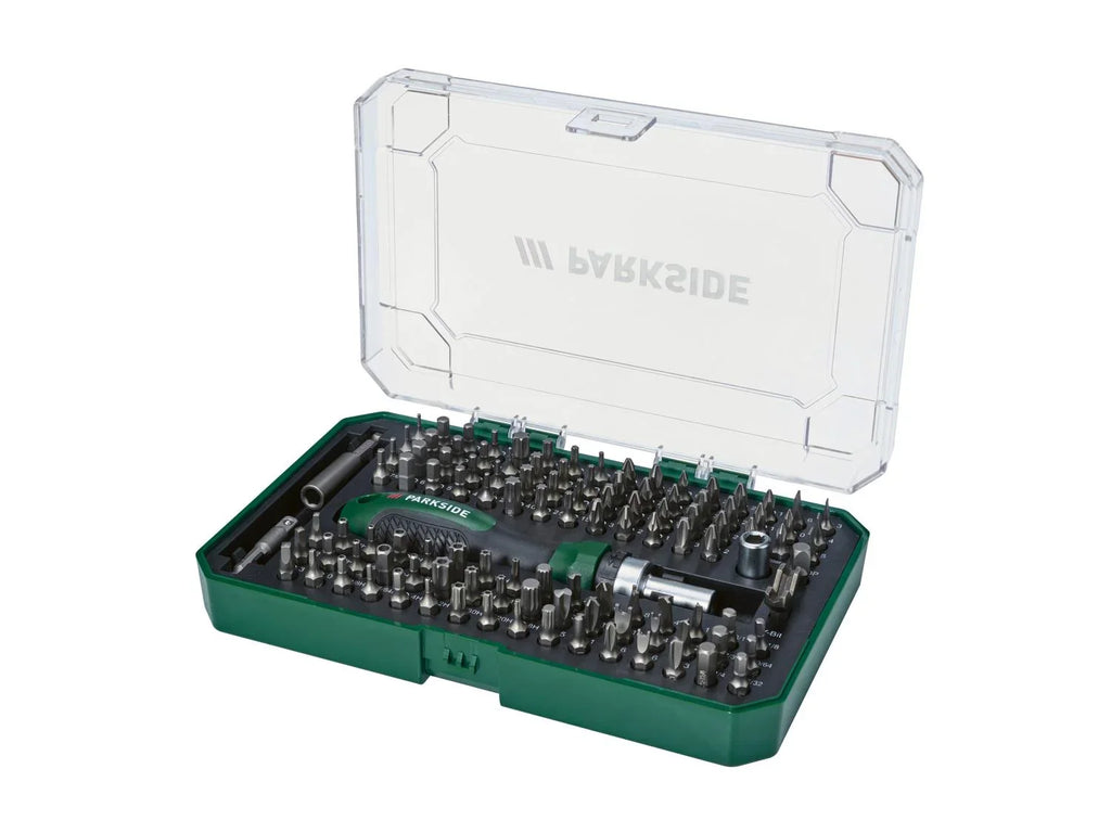 PARKSIDE Tournevis  cliquet avec set d'embouts, 115 pices