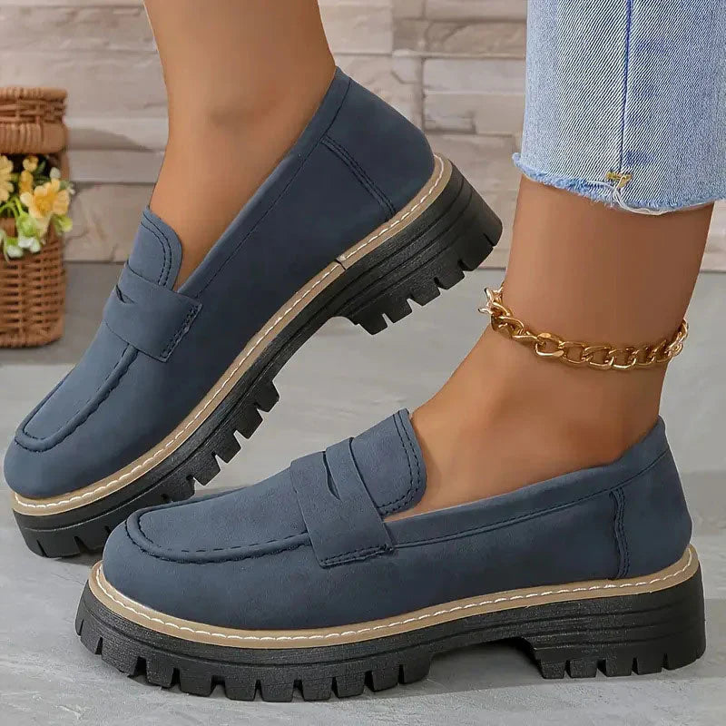 Lucy | Mocassins confortables et chunky pour femmes avec plateforme