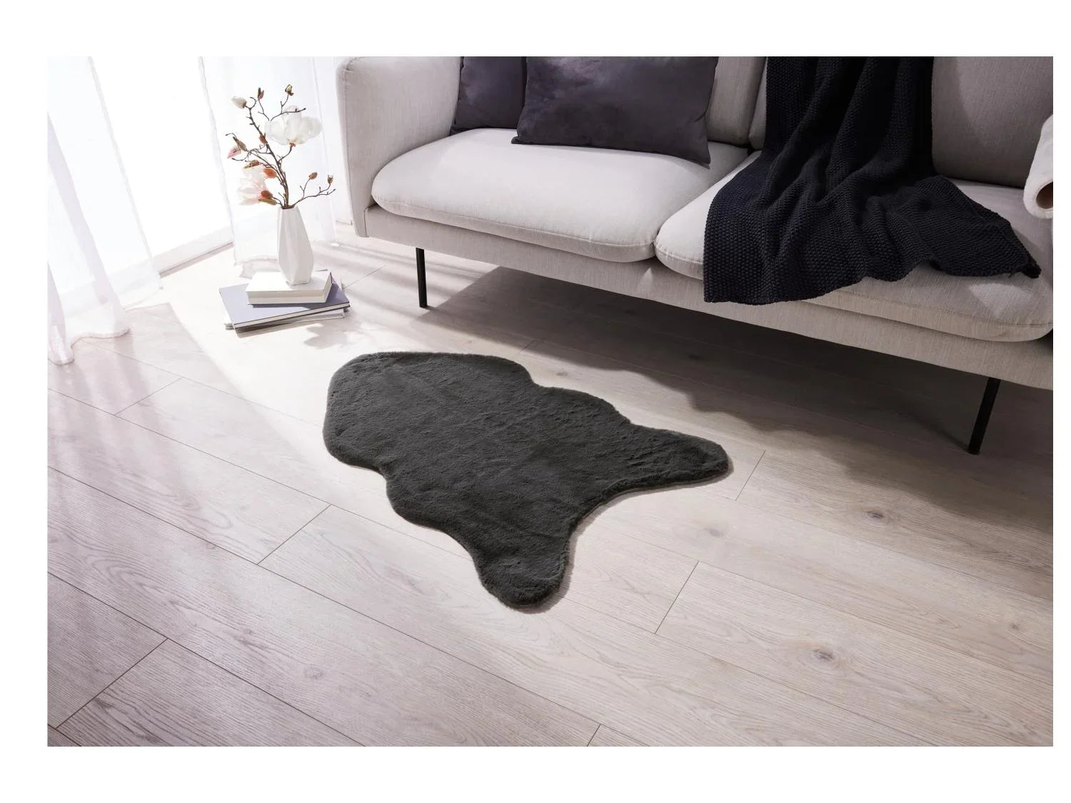 LIVARNO home Tapis en peluche, 60 x 90 cm