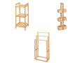 LIVARNO home Rangements en bambou pour salle de bains
