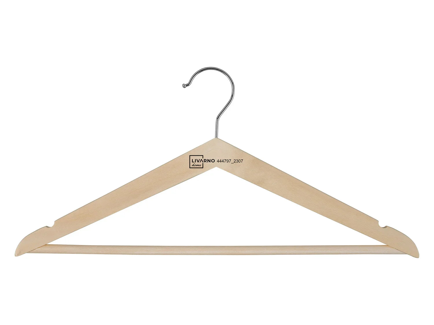 LIVARNO home Lot de 10 cintres en bois