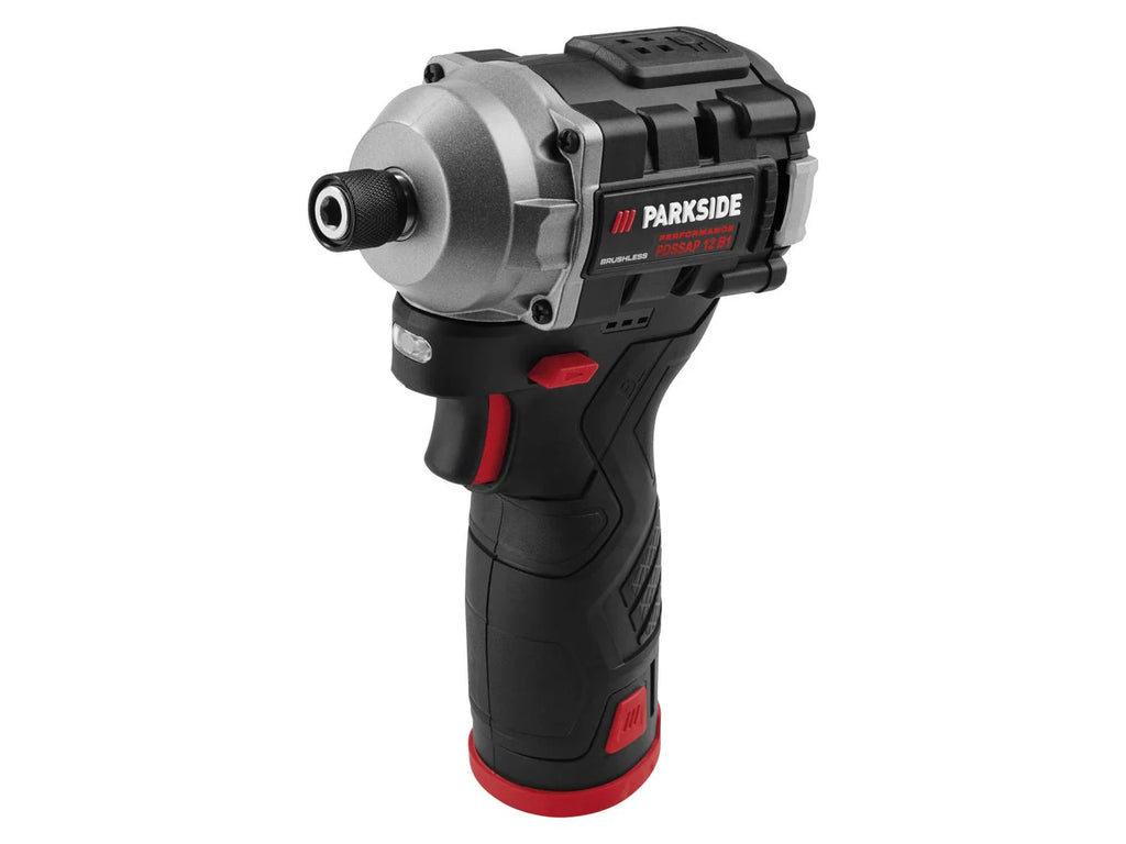 PARKSIDE PERFORMANCE Set perceuse-visseuse et visseuse  chocs sans fil + 2 batteries + chargeur, 12 V