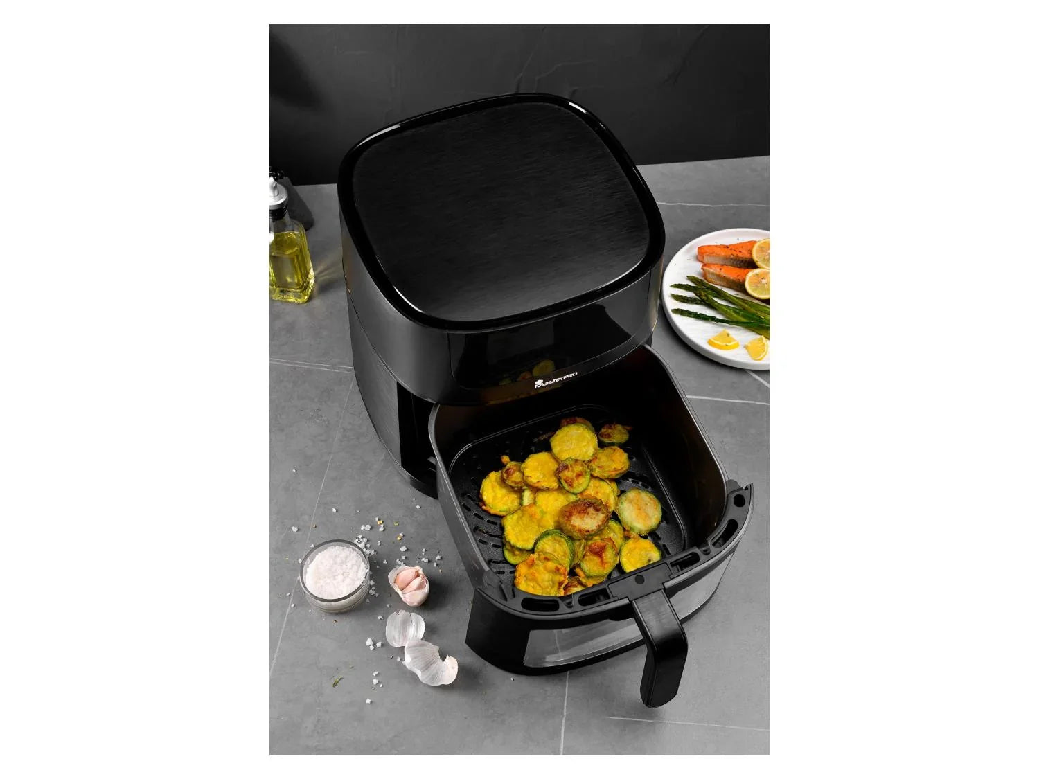 Masterpro Friteuse  air chaud numrique avec fentre, 1700 W