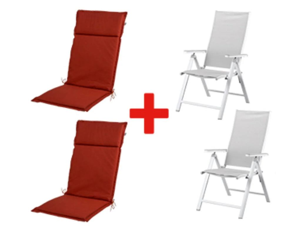 LIVARNO home Fauteuils + Coussins HOUSTON, rouge
