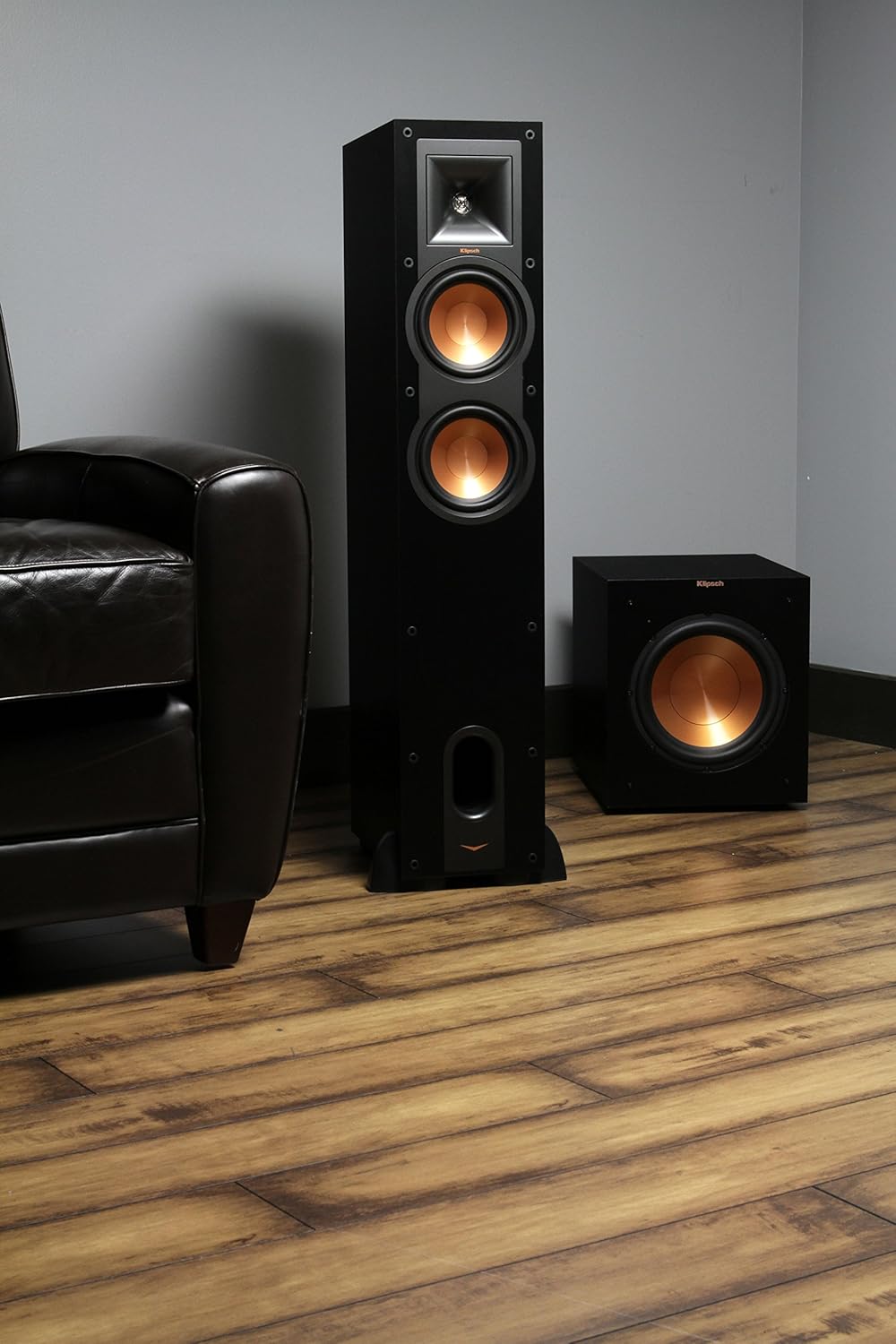 R-12SW Powerful Deep Bass Front Firing 12 Copper-Spun Driver 400W Digital Power Subwoofer 14 X 18.5 X 16