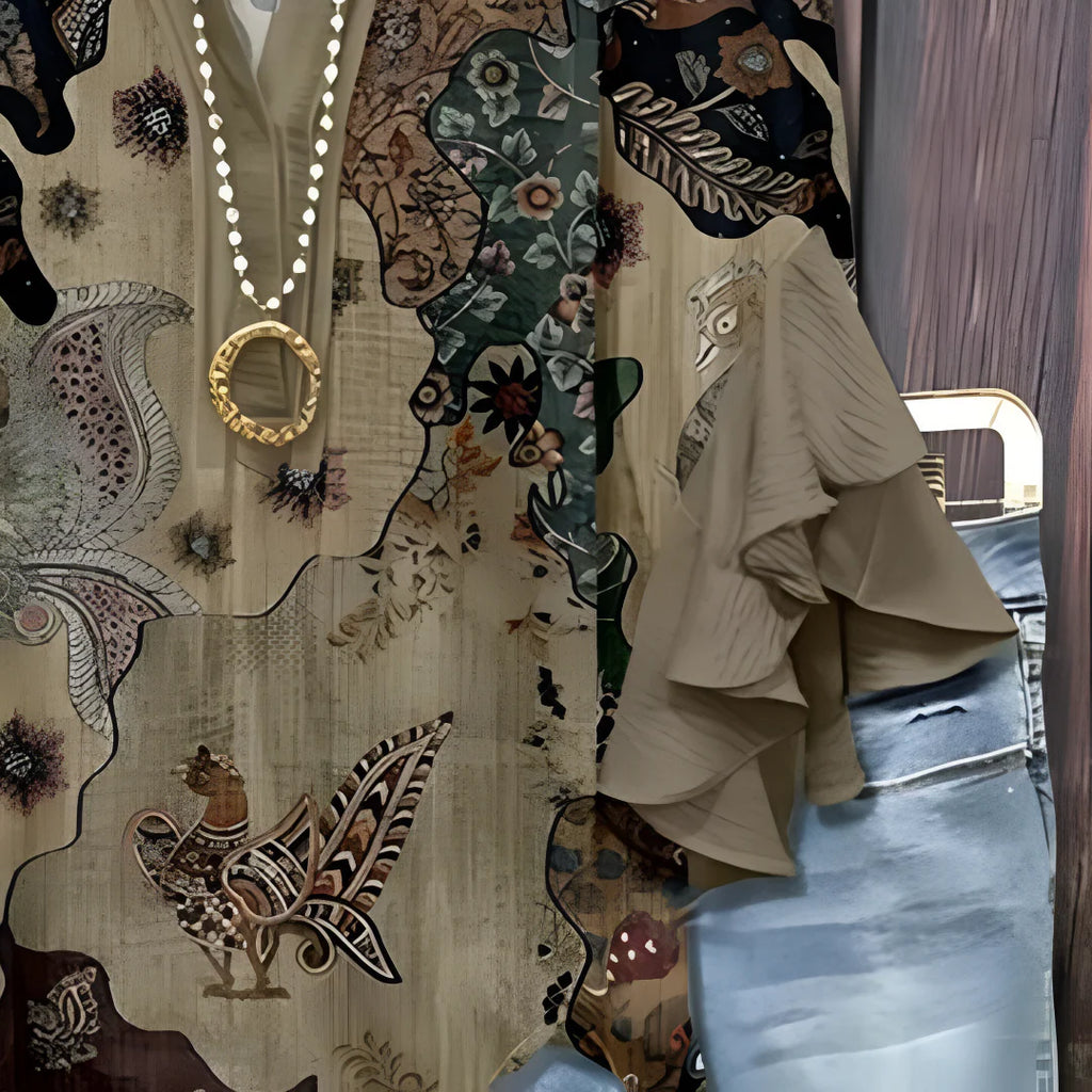 KORNELIA | Blouse élégante avec motifs