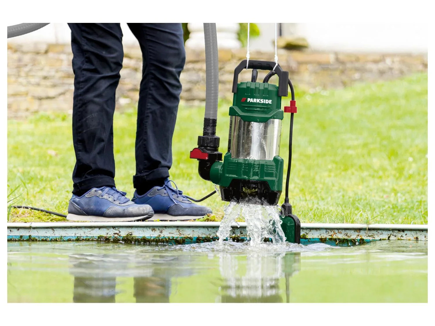 PARKSIDE Pompe immerge pour eaux charges PETPS 1100 A1, 20000 L/h