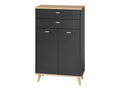 LIVARNO home Meuble de salle de bains Corfu, 60 x 96 x 28 cm, anthracite/imitation chne