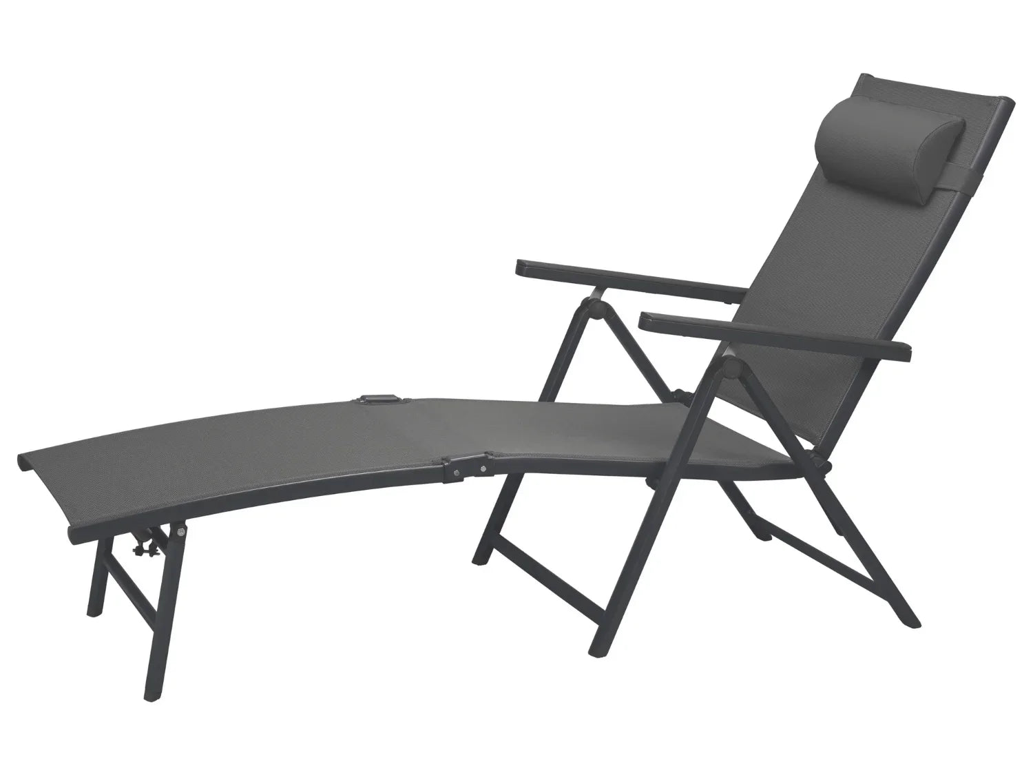 LIVARNO home Chaise longue en aluminium Houston, gris