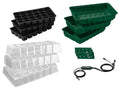 PARKSIDE Lot de 3 mini-serres  LED