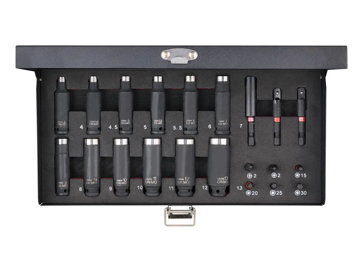 PARKSIDE PERFORMANCE Douilles et embouts pour cl  choc, 21 pices
