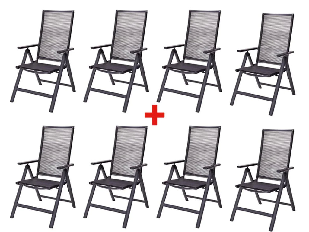 LIVARNO home Lot de 8 chaises hautes MIAMI