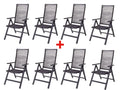 LIVARNO home Lot de 8 chaises hautes MIAMI