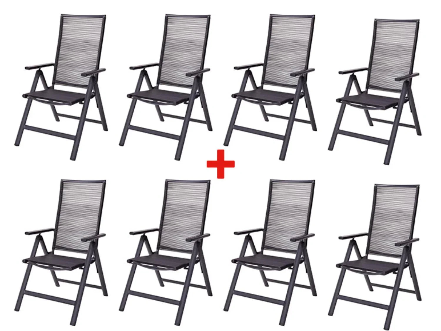LIVARNO home Lot de 8 chaises hautes MIAMI