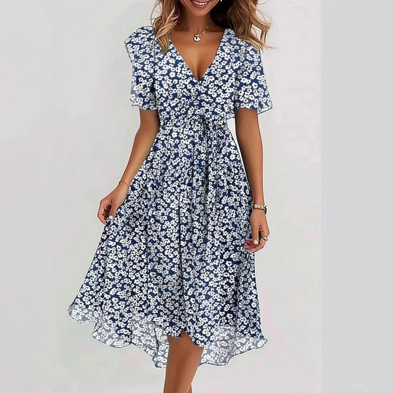 Robe féminine élégante et éclatante