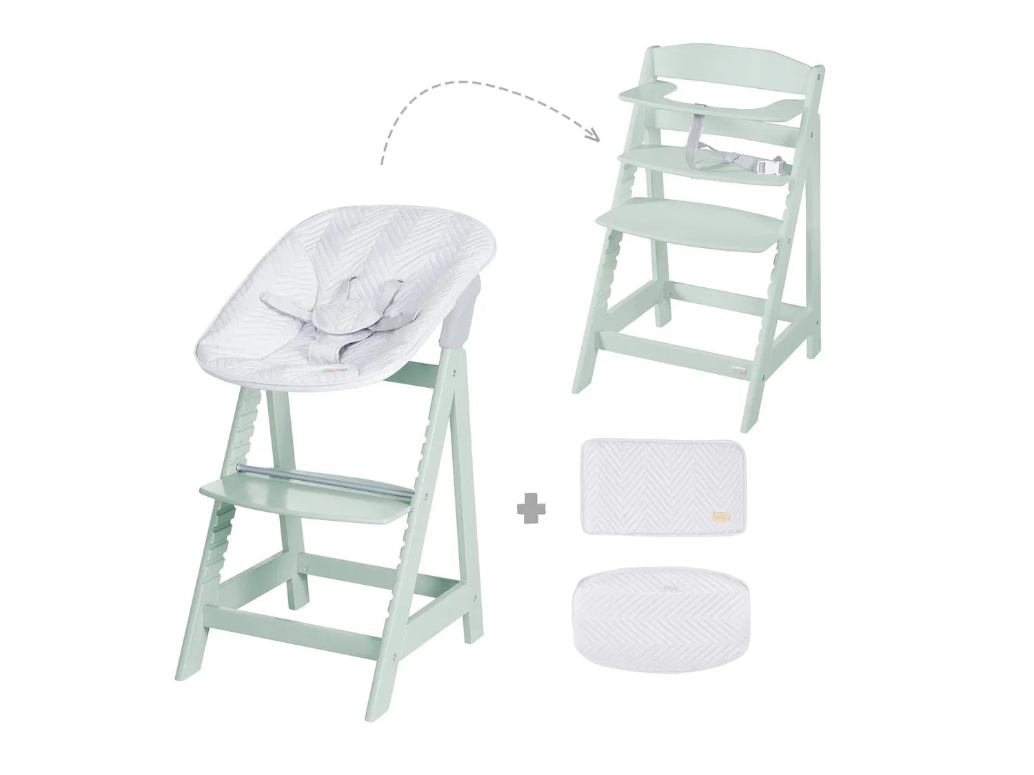 roba Planche  manger + Chaise haute volutive