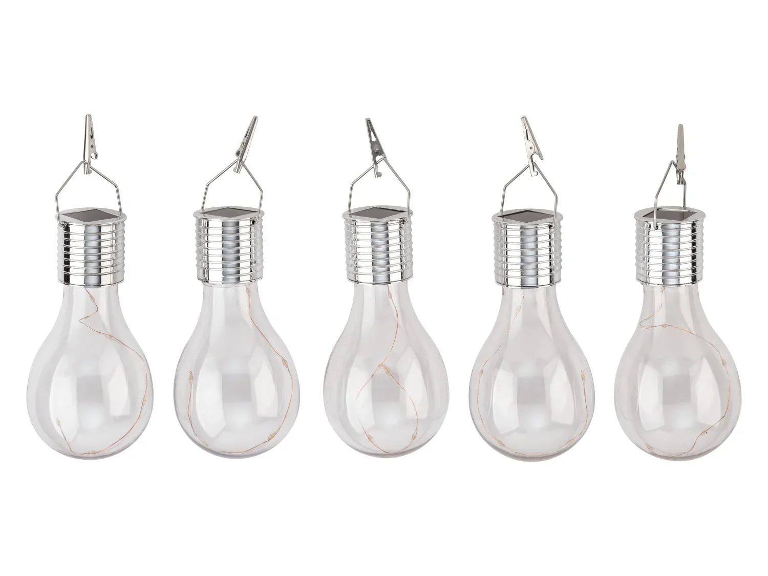 LIVARNO Lot de 5 Ampoules solaires LED