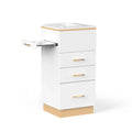 OmySalon Salon Storage Station Barber Stations Beauty Salon Spa Equipment with 3 Drawers