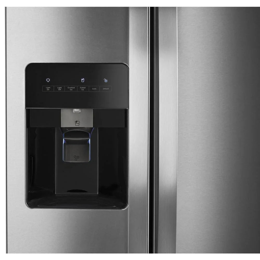 2025 36-Inch Wide Side-By-Side Refrigerator - 24 Cu. ft. Stainless Steel