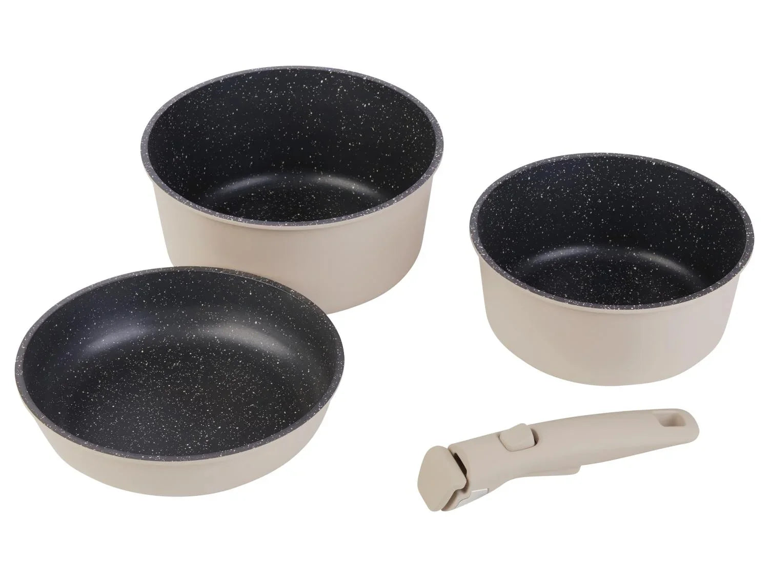 LIVARNO home Set de casseroles et poles en fonte daluminium