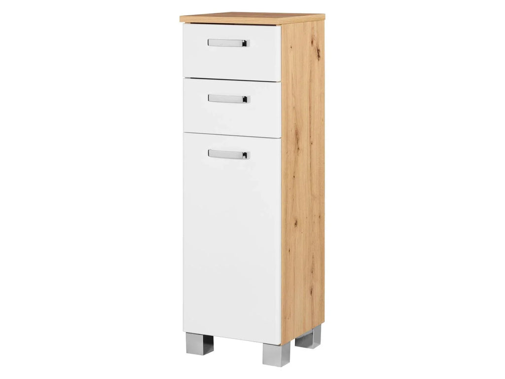 LIVARNO home Armoire latrale + meuble sous-vasque Palermo, blanc/imitation chne