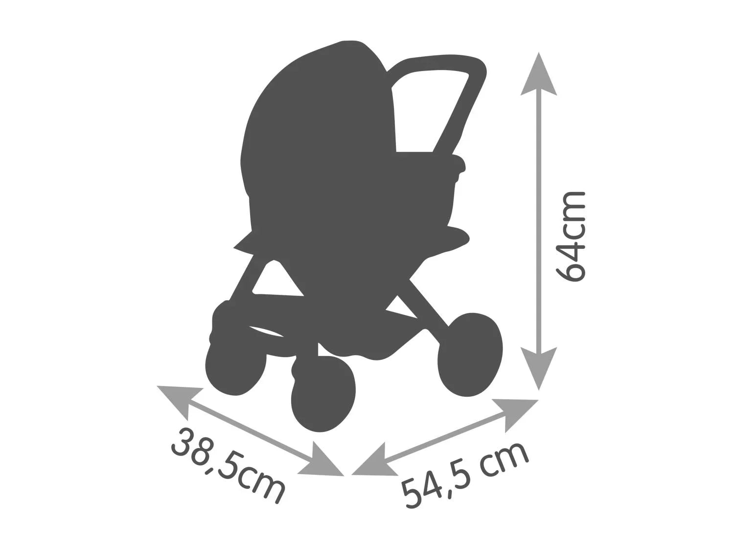 SMOBY Poussette de poupe Maxi-Cosi 3-en-1