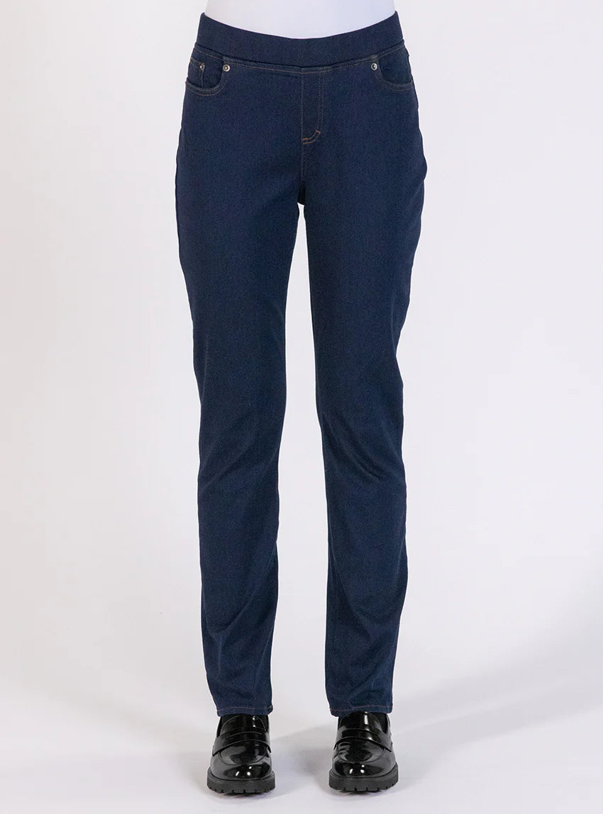 Jegging femme coton bleu indigo
