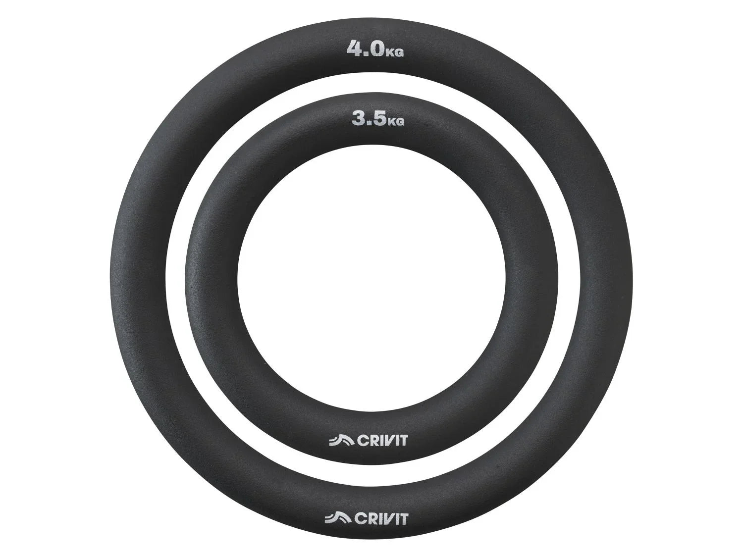 CRIVIT Lot de 2 anneaux de musculation, 3,5 kg et 4 kg