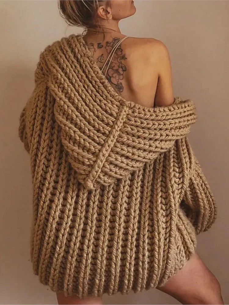 Gilet Femme Sans Manches en Maille Ample