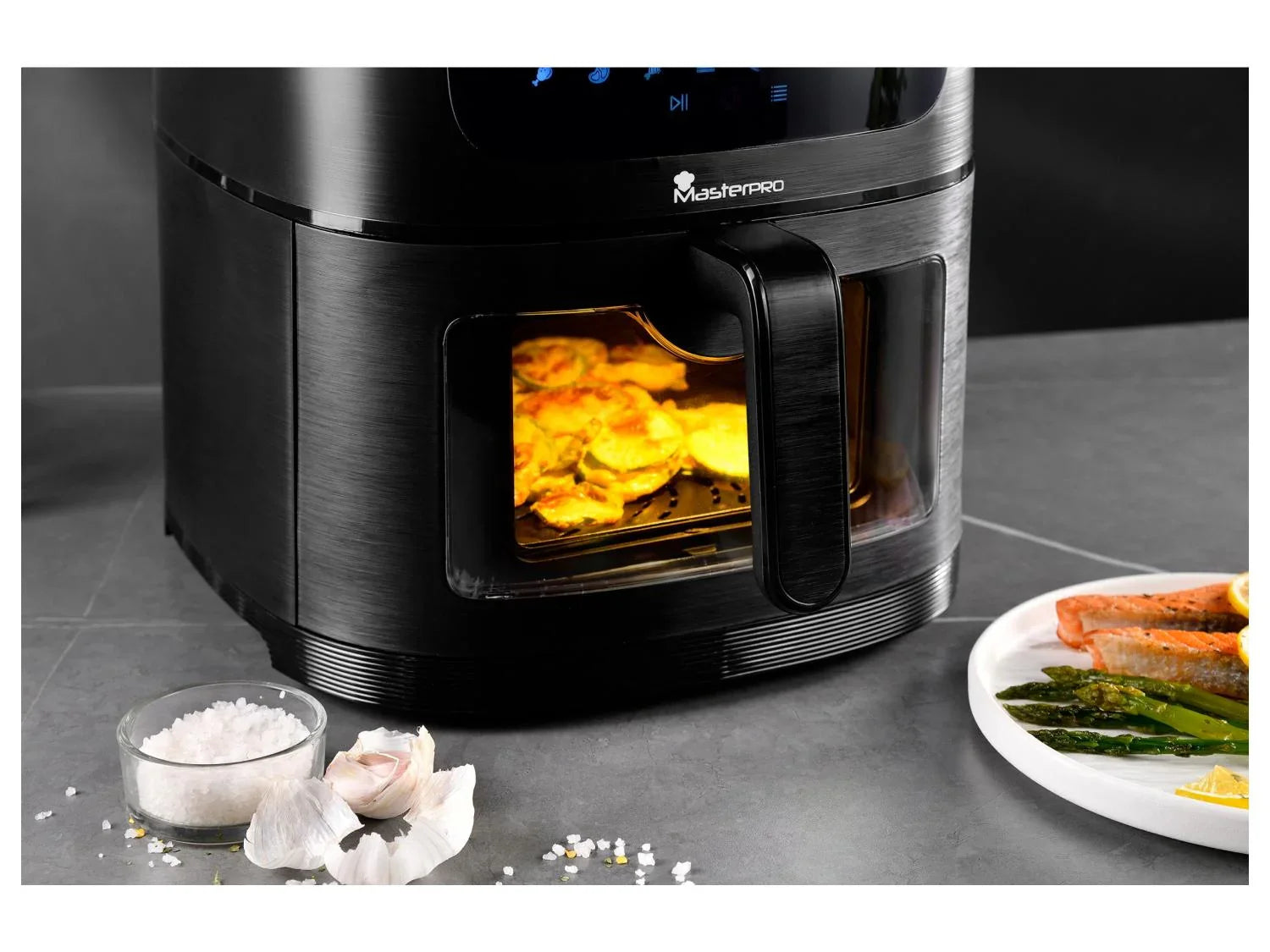 Masterpro Friteuse  air chaud numrique avec fentre, 1700 W