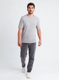 Pantalon homme velours côtelé en coton Gris Foncé