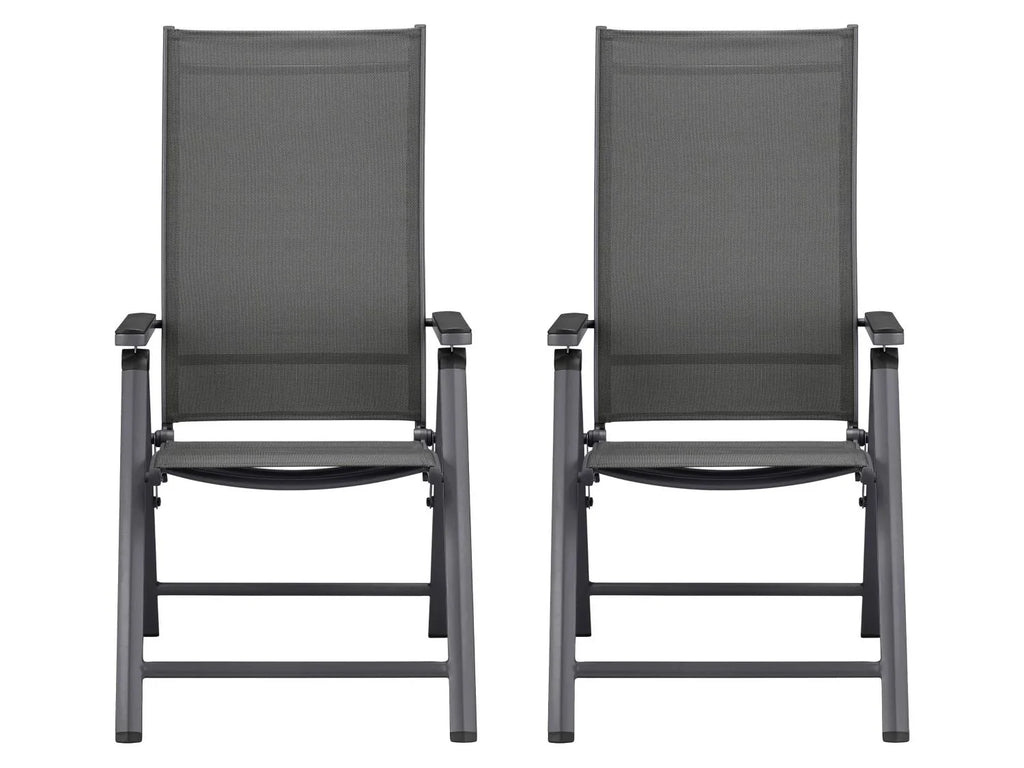 LIVARNO Lot de 2 fauteuils pliables Houston