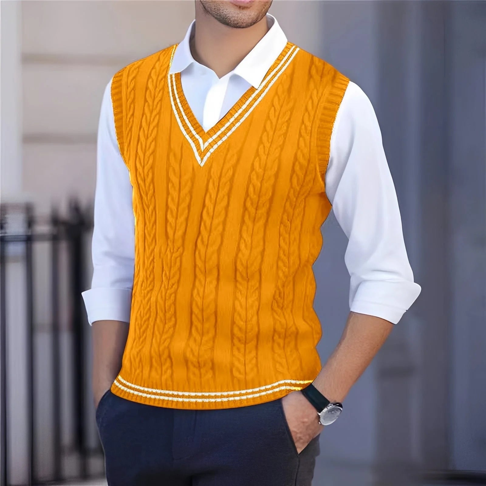 Bobbie - Gilet élégant à col en V