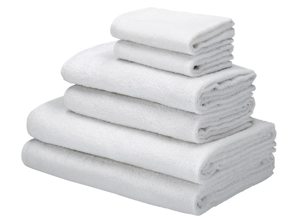 LIVARNO home Lot de 6 serviettes de toilette en ponge